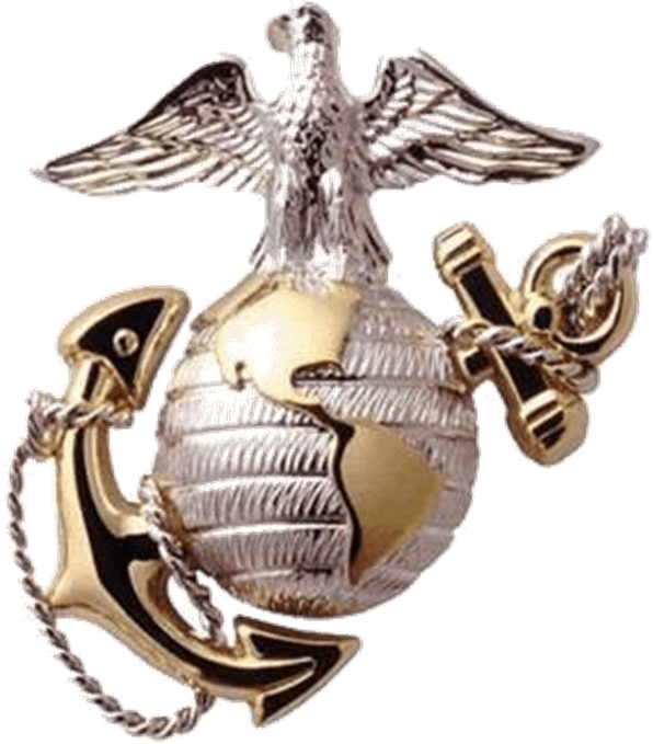 eagle, anchor, and globe as the symbol of the Marines and the Marine Corp League